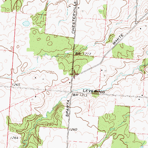 Topographic Map of Vail School (historical), OH