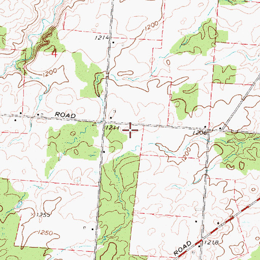 Topographic Map of Washington School (historical), OH