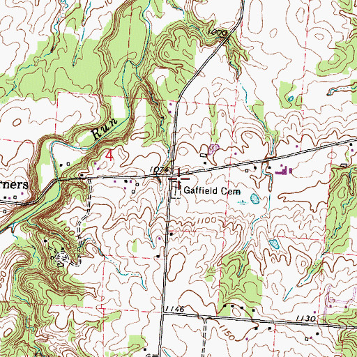 Topographic Map of Graffield School (historical), OH