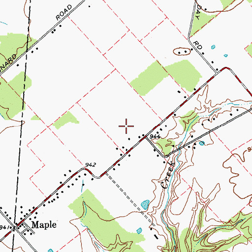 Topographic Map of JBR Airport (historical), OH
