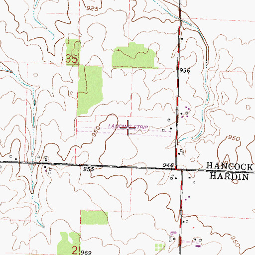 Topographic Map of Willeke Field (historical), OH