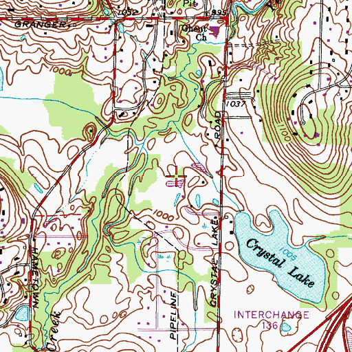 Topographic Map of Schmeltzer Heliport, OH