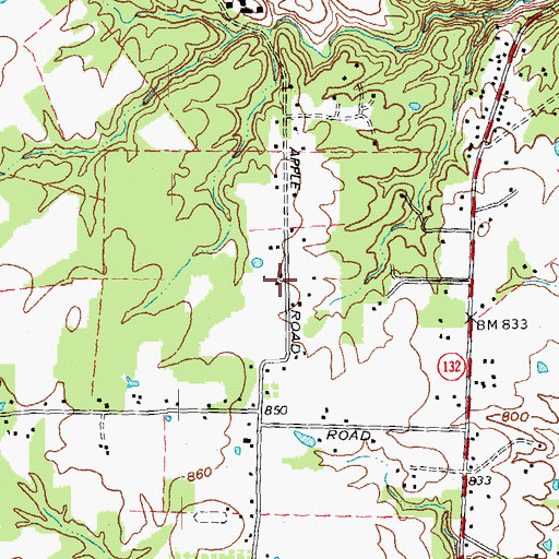 Topographic Map of Humphries Rotordrome, OH