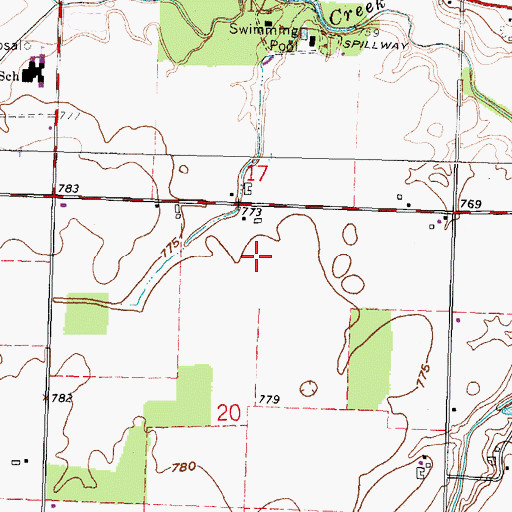 Topographic Map of Nighswander Field (historical), OH