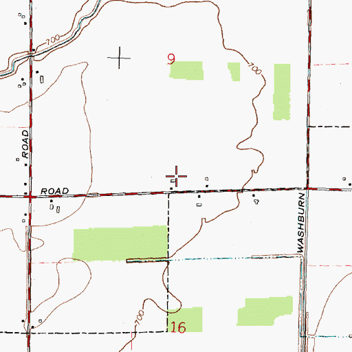 Topographic Map of R C Ford Field Airport (historical), OH