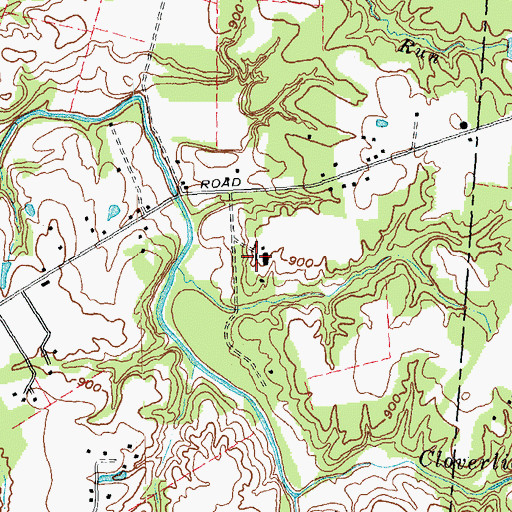Topographic Map of Kelch Airport, OH