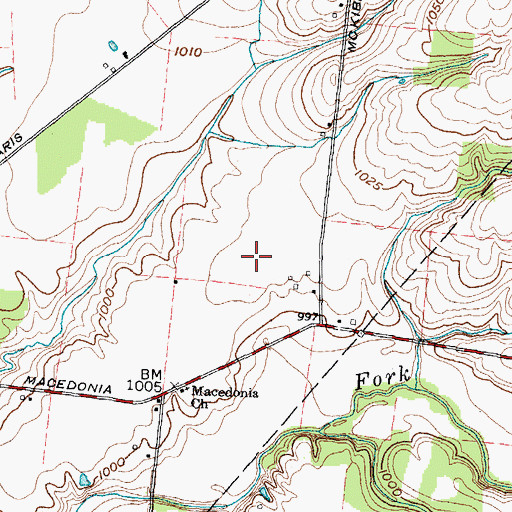 Topographic Map of Barnett Airpark, OH