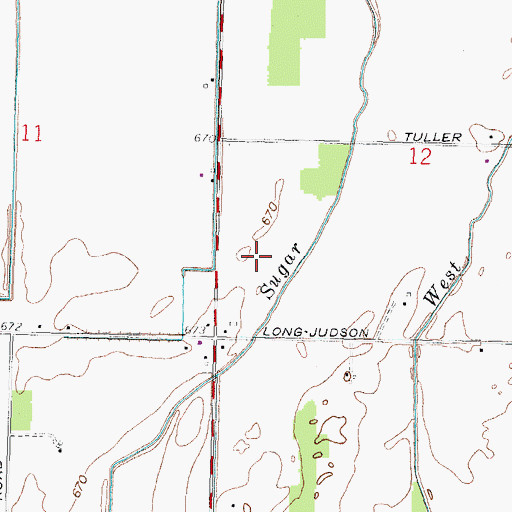 Topographic Map of Herr Airport (historical), OH