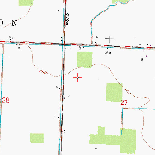 Topographic Map of Drake Airport, OH