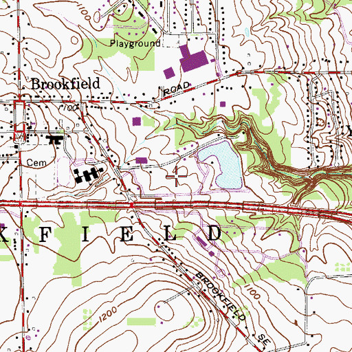 Topographic Map of Kirila Heliport, OH