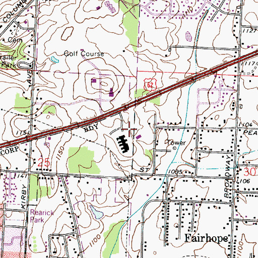 Topographic Map of Stark County Sheriff Heliport, OH