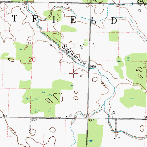 Topographic Map of Schulze's Airport, OH