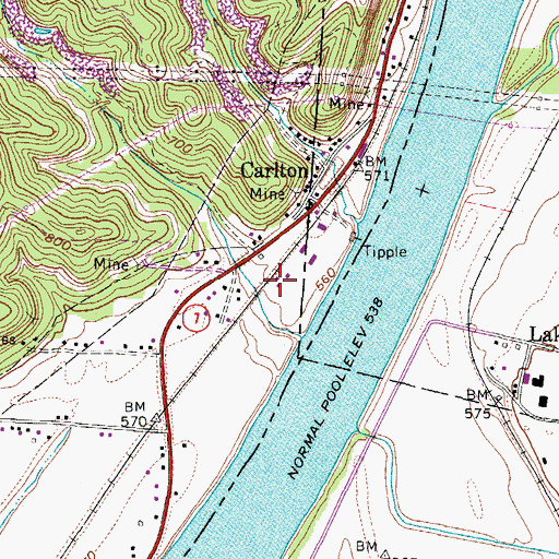 Topographic Map of Jaymar Heliport, OH