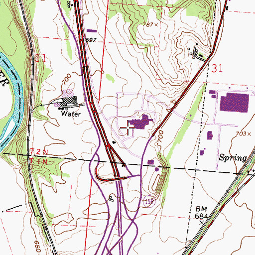 Topographic Map of Medical Center Hospital Heliport, OH