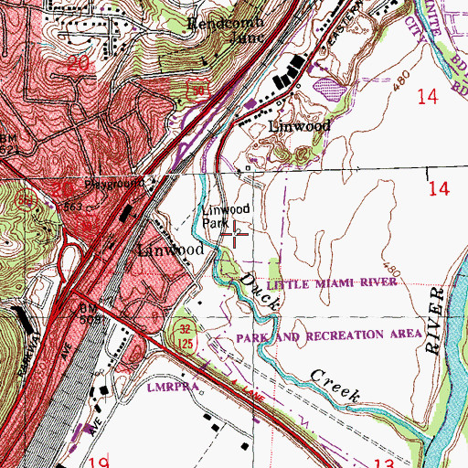 Topographic Map of Horizons Heliport, OH