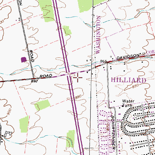 Topographic Map of Red Roof Inns Heliport, OH