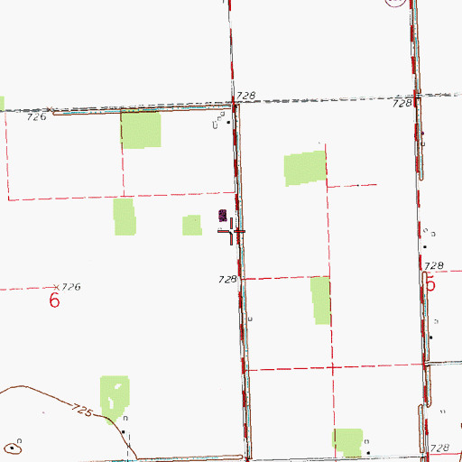 Topographic Map of Verhoff Airport (historical), OH