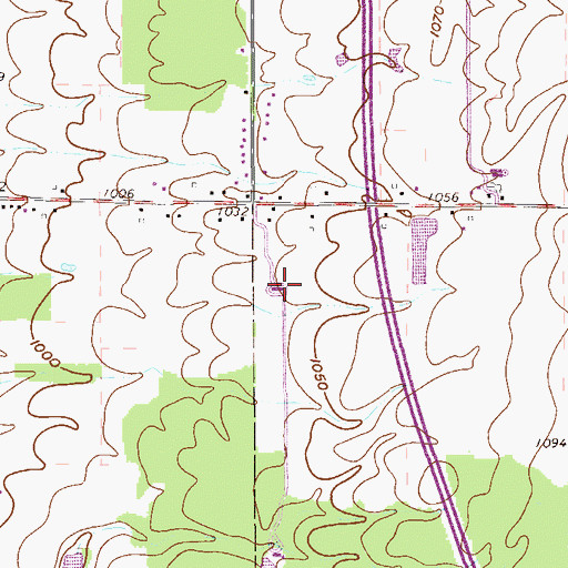 Topographic Map of Urban Airport, OH