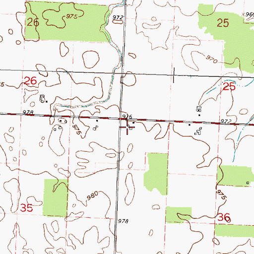 Topographic Map of Eibling Circle E Airport, OH