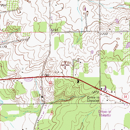 Topographic Map of Morris Field, OH