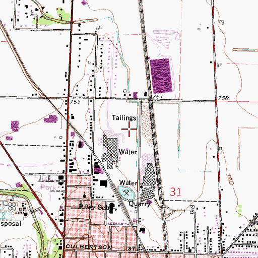 Topographic Map of Autolite Heliport, OH