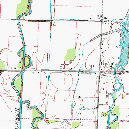 Topographic Map of Gibbs Field, OH