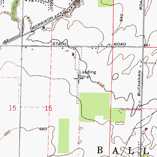 Topographic Map of Jenkins Airport (historical), OH
