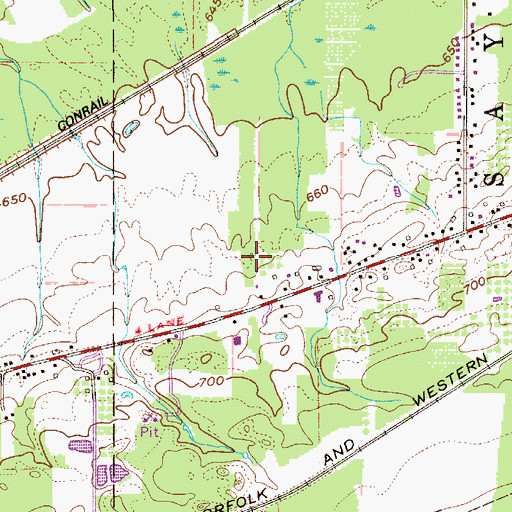 Topographic Map of Paine's Airport, OH