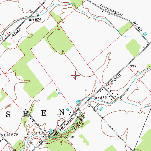 Topographic Map of Antique Acres Airpark, OH