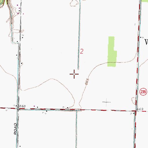 Topographic Map of Herr II Airport (historical), OH