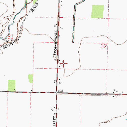 Topographic Map of Bea-D Airport, OH