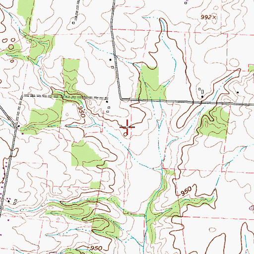 Topographic Map of Unger Field Airport (historical), OH