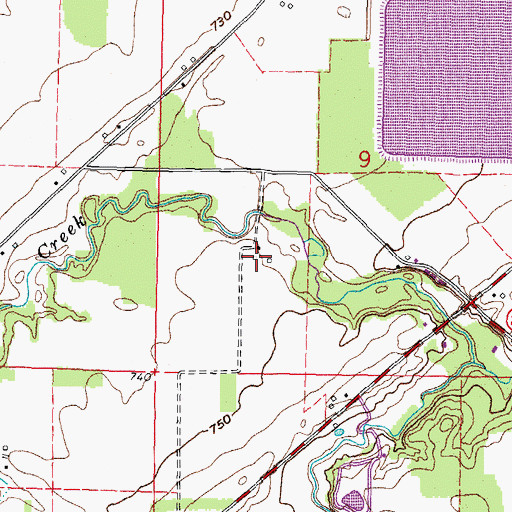 Topographic Map of Weiker Airport, OH