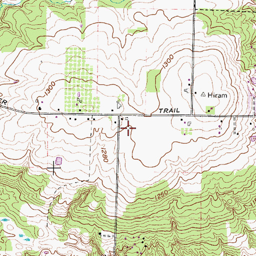 Topographic Map of Far View Airport, OH