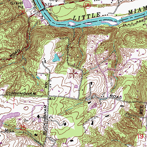 Topographic Map of C C A Heliport, OH