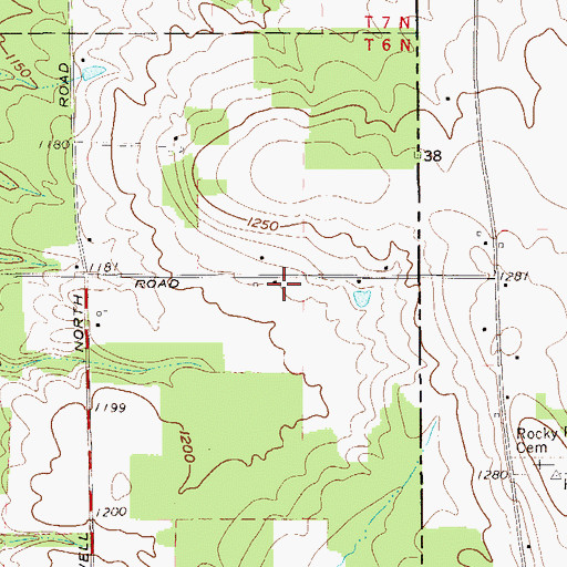 Topographic Map of Sheets Field Airport (historical), OH