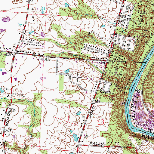 Topographic Map of Youngs Field (historical), OH