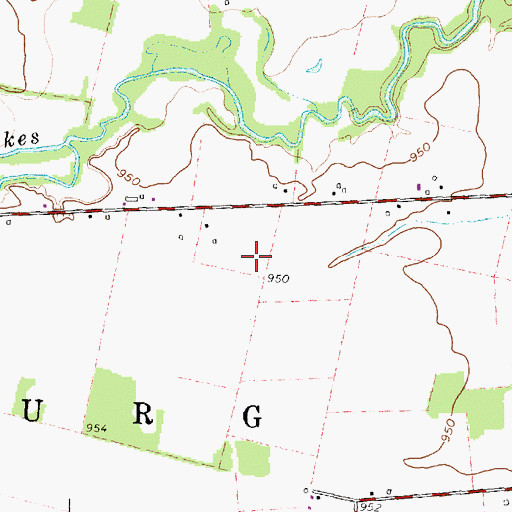 Topographic Map of Bayes Airport (historical), OH