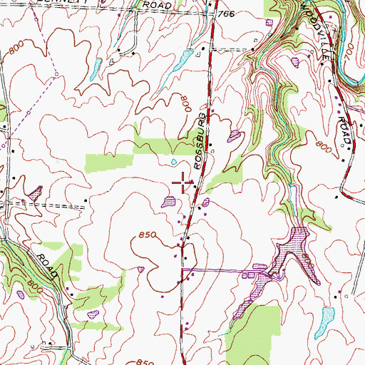 Topographic Map of Cow Chip Creek Heliport, OH