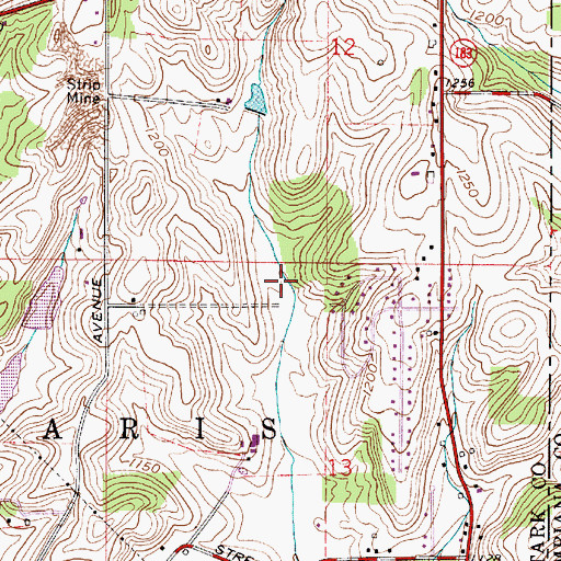 Topographic Map of Sleepy Hollow Airport, OH