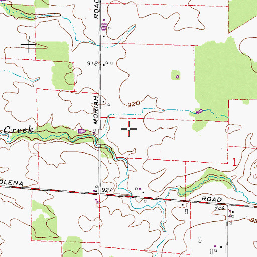 Topographic Map of Knight Airport (historical), OH