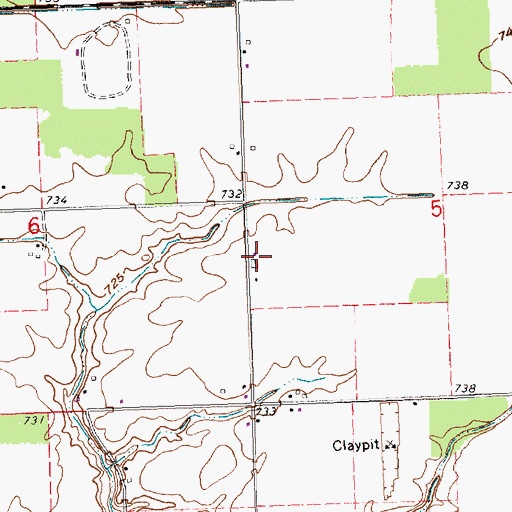 Topographic Map of Agner Airport, OH