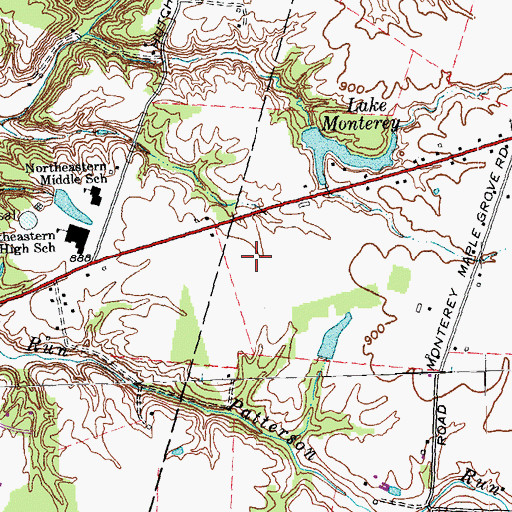 Topographic Map of Clearwater Airpark, OH