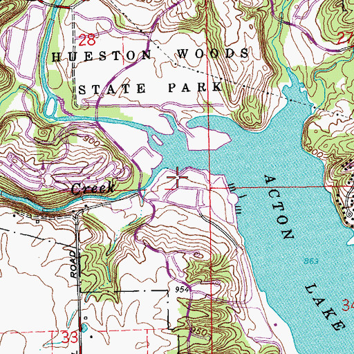 Topographic Map of Hueston Woods Lodge Heliport, OH