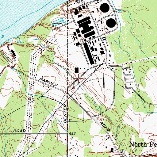 Topographic Map of Perry Nuclear Power Plant Heliport, OH
