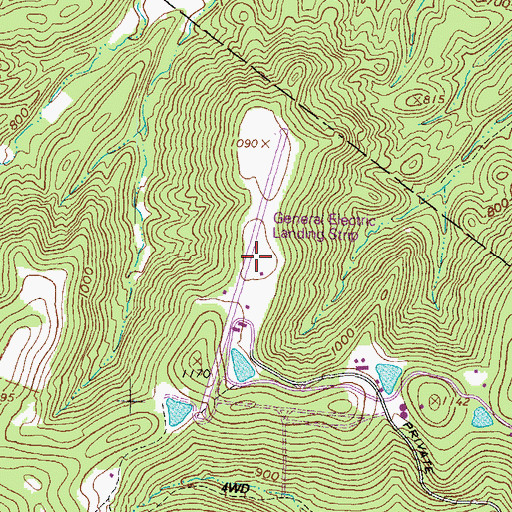 Topographic Map of General Electric Airport (historical), OH