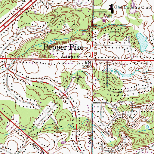 Topographic Map of V J S Heliport, OH