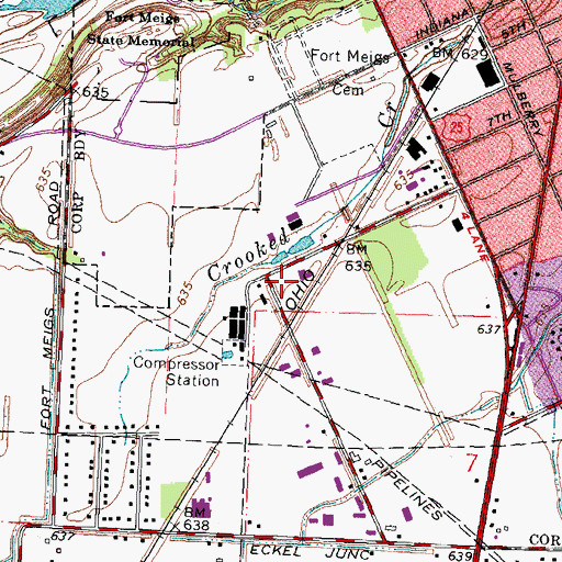 Topographic Map of Welded Heliport, OH