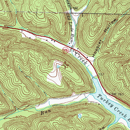 Topographic Map of Shawnee State Lodge Heliport, OH