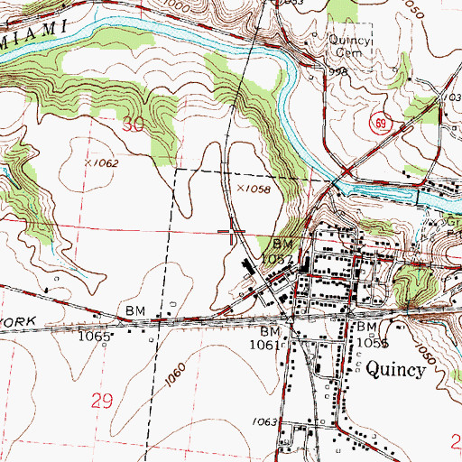 Topographic Map of S and S Field, OH